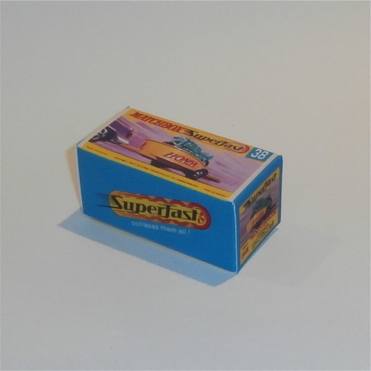 Matchbox Lesney Superfast 38 d Honda Motorcycle Trailer G Style Repro Box - Image 2