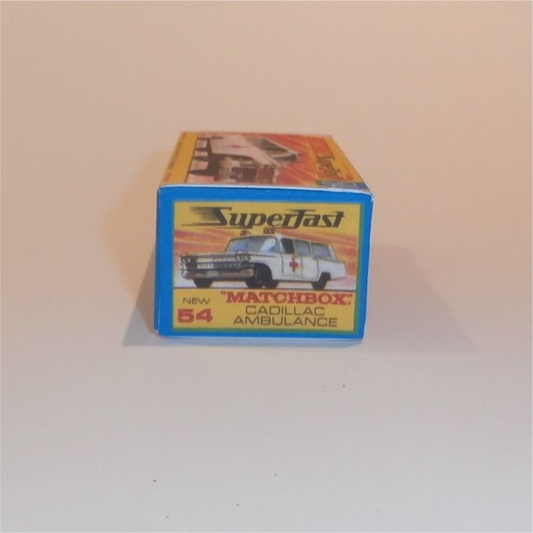 Matchbox Lesney Superfast 54 c Cadillac Ambulance G Style Repro Box - Image 3