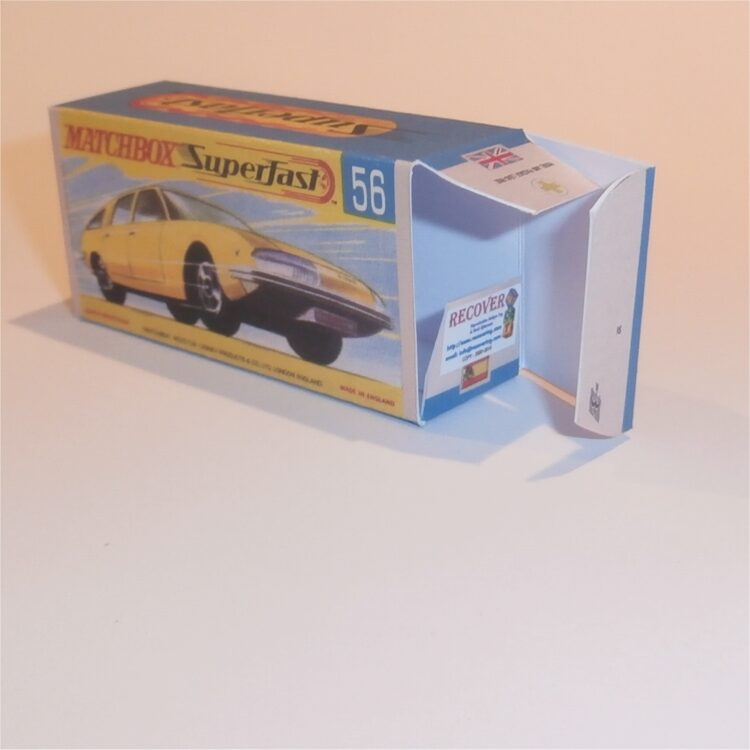 Matchbox Lesney Superfast 56 c BMC 1800 Pininfarina G Style Repro Box - Image 4