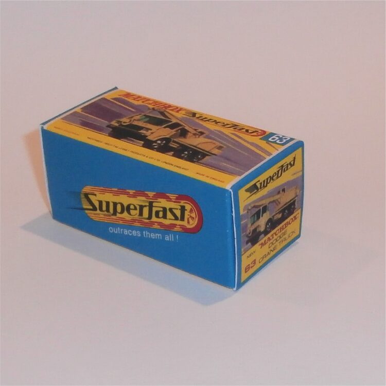 Matchbox Lesney Superfast 63 d Dodge Crane Truck G Style Repro Box - Image 2