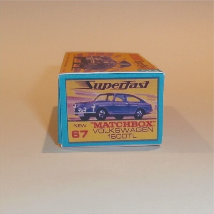Matchbox Lesney Superfast 67 c2 Volkswagen 1600 TL Purple G Style Repro Box - Image 3