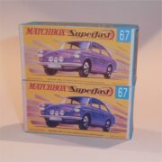 Matchbox Lesney Superfast 67 c2 Volkswagen 1600 TL Purple G Style Repro Box - Image 5