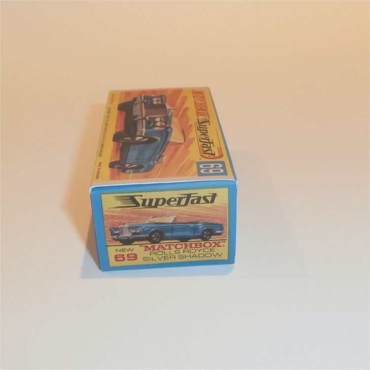 Matchbox Lesney Superfast 69 c Rolls Royce Silver Shadow G Style Repro Box - Image 3