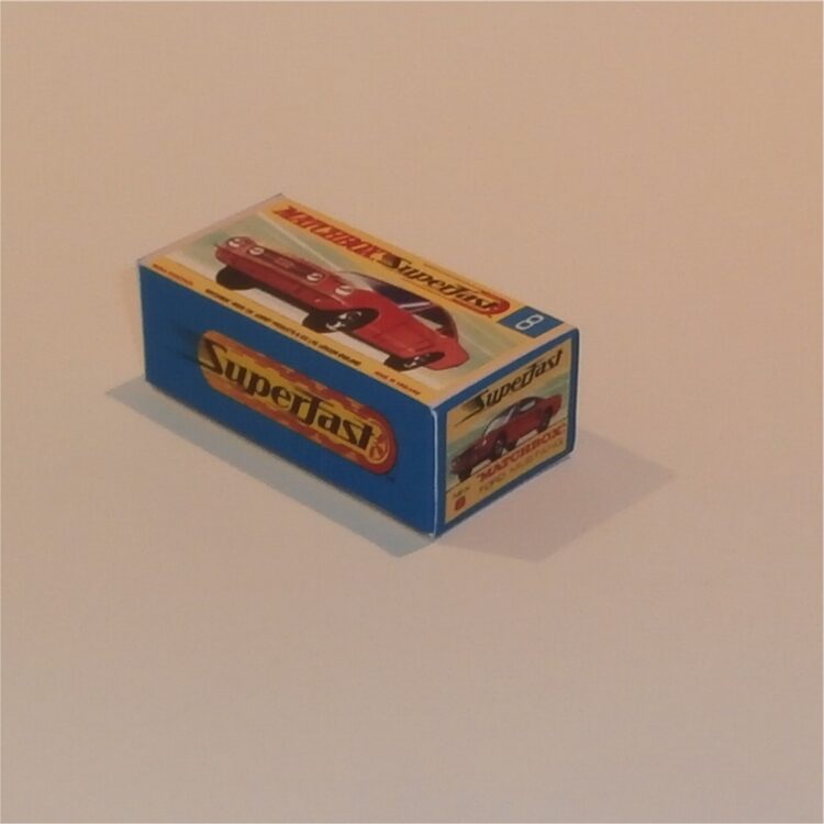 Matchbox Lesney Superfast  8 f Ford Mustang Red G Style Repro Box - Image 3