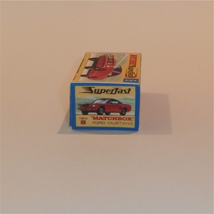 Matchbox Lesney Superfast  8 f Ford Mustang Red G Style Repro Box - Image 2