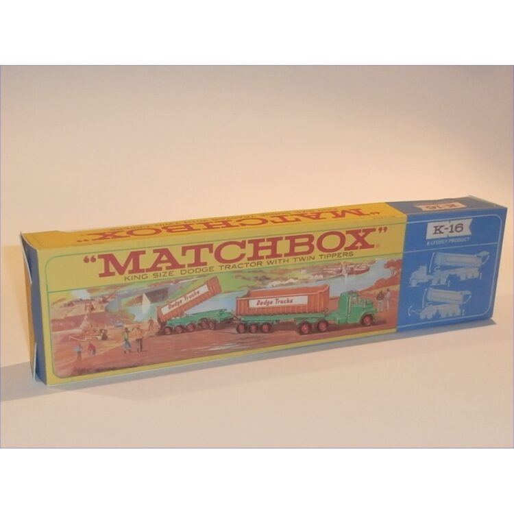 Matchbox Lesney King Size K 16 Dodge Twin Dumper Repro Box Set - Image 3