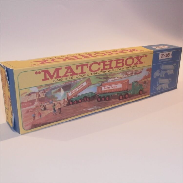 Matchbox Lesney King Size K 16 Dodge Twin Dumper Repro Box Set - Image 7
