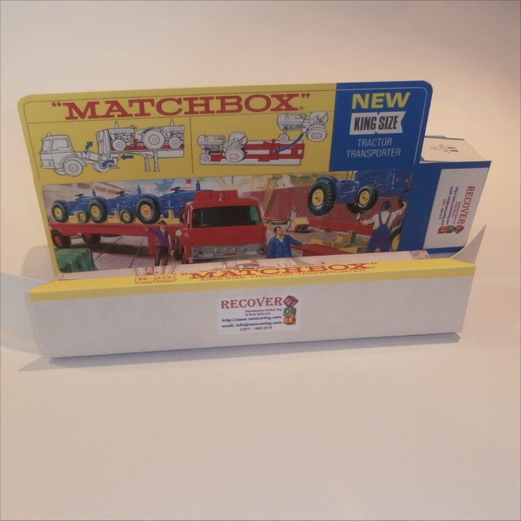 Matchbox Lesney King Size K 20 Tractor Transporter Repro Box - Image 5