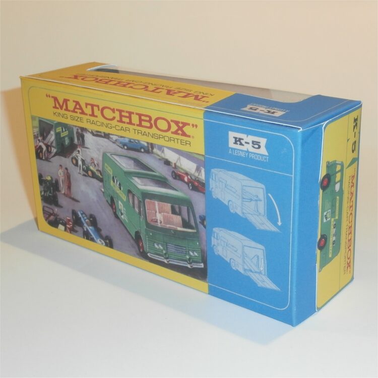 Matchbox Lesney King Size K  5 Racing Car Transporter Repro Window Box - Image 3