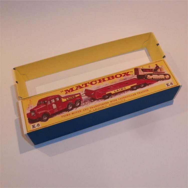 Matchbox Lesney King Size K  8 Prime Mover, Trailer, & Caterpillar Tractor Set Repro Box - Image 4