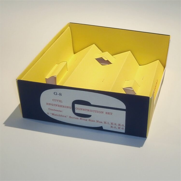 Matchbox Lesney King Size GS 8 Civil Engineering Construction Repro Box Tray - Image 2
