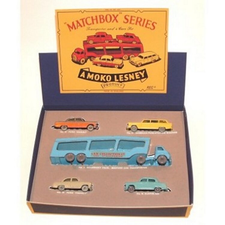 Matchbox Lesney Presentation Set Transporter & 4 Cars Repro Box - Image 7