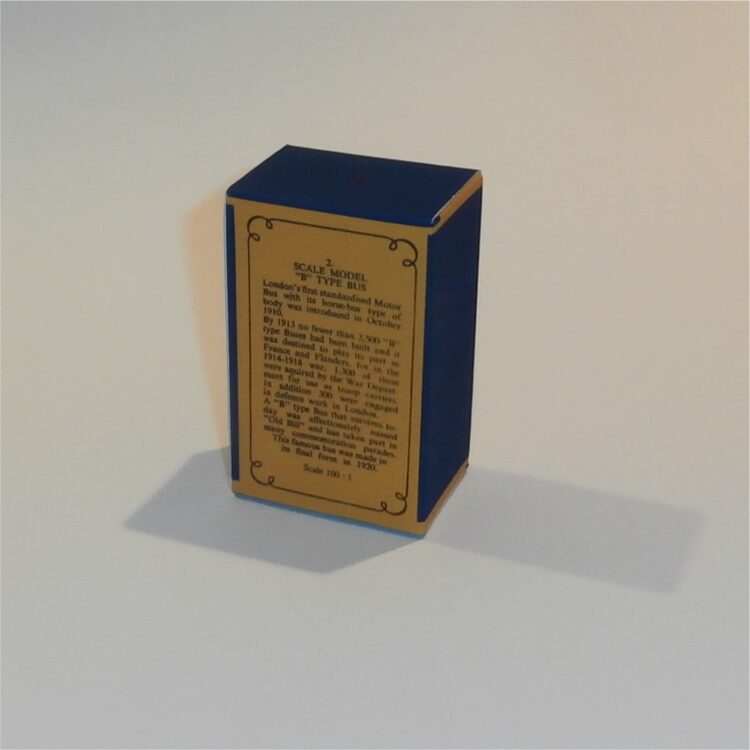 Matchbox Lesney Yesteryear 2 a London Bus A Style Repro Box - Image 3