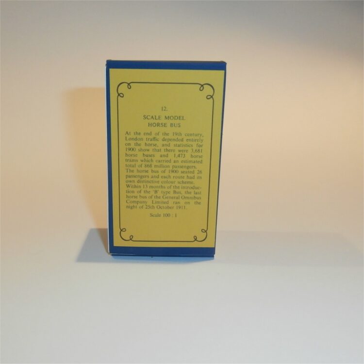 Matchbox Lesney Yesteryear 12 a Horse Drawn Bus B Style Repro Box - Image 4