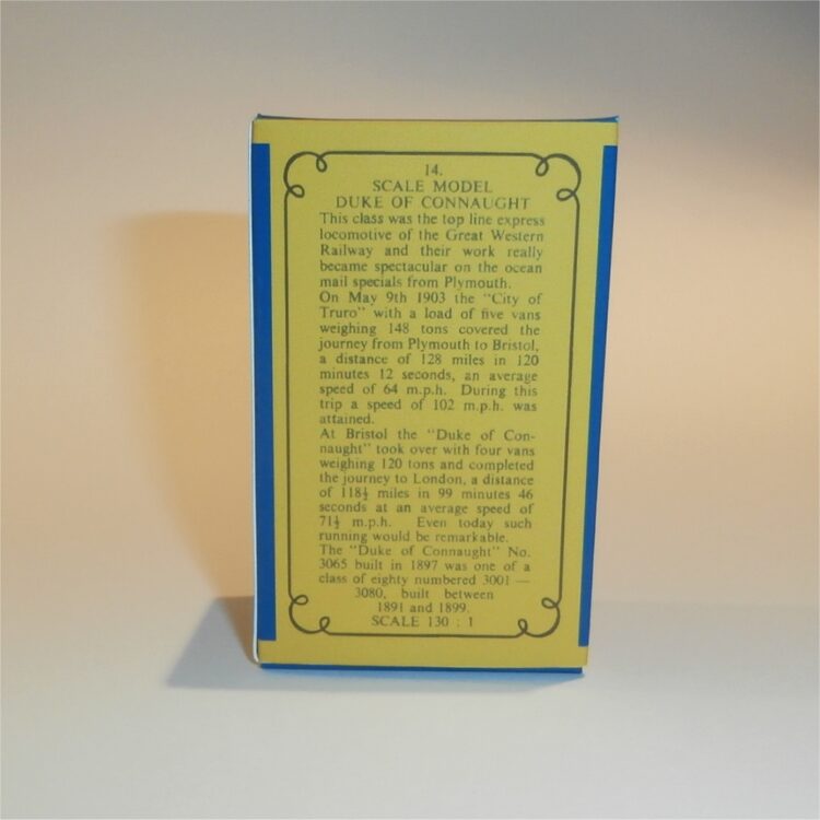 Matchbox Lesney Yesteryear 14 a Duke of Connaught Loco B Style Repro Box - Image 4
