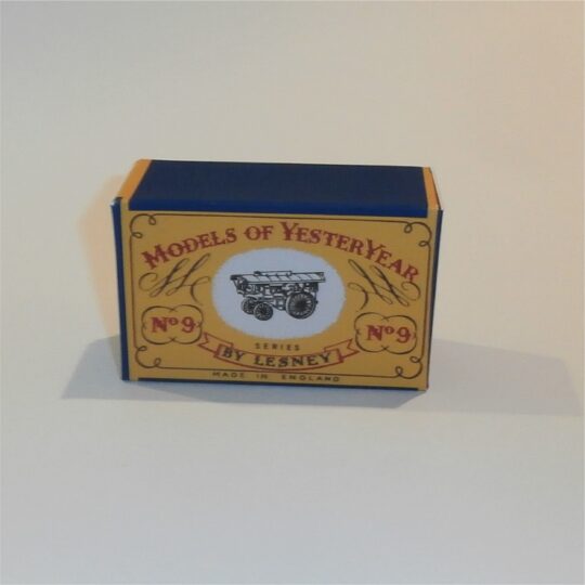 Matchbox Lesney Yesteryear 9 a2 Fowler Showman Engine B Style Repro Box