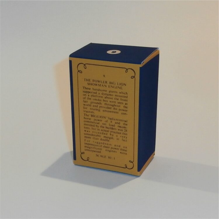 Matchbox Lesney Yesteryear 9 a2 Fowler Showman Engine B Style Repro Box - Image 3