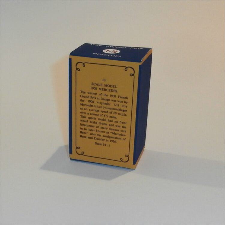Matchbox Lesney YesterYear 10 a Mercedes Benz 1908 C Style Repro Box - Image 3