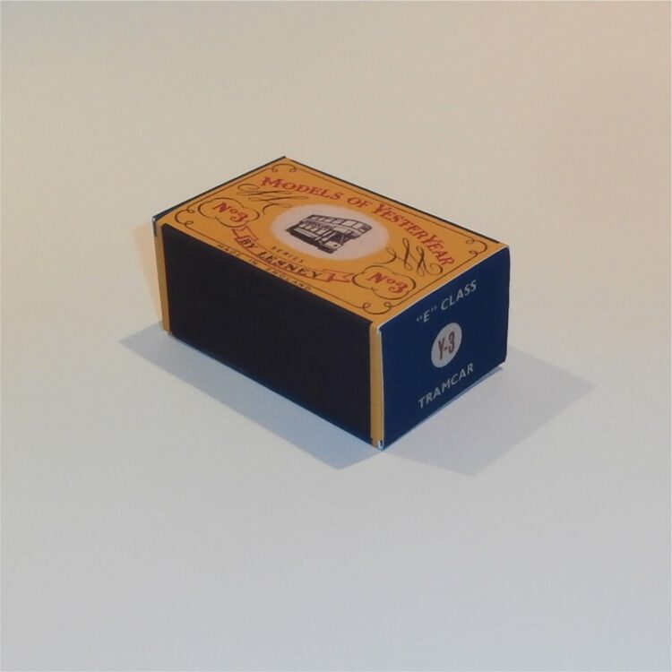 Matchbox Lesney Yesteryear 3 a E Class Tramcar C Style Repro Box - Image 3