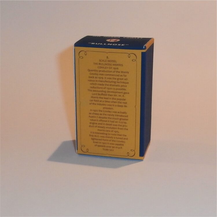 Matchbox Lesney Yesteryear 8 a 1926 Morris Cowley C Style Repro Box - Image 3
