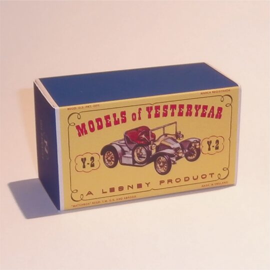 Matchbox Lesney Yesteryear 2 b Renault 1911 D1 Style Repro Box