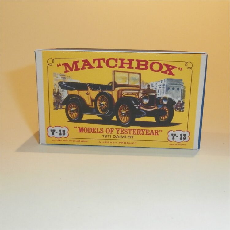Matchbox Lesney Yesteryear 13 b 1911 Daimler E2 Style Repro Box