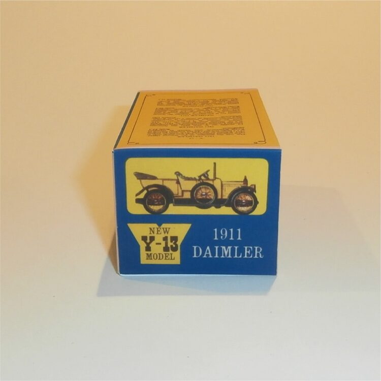 Matchbox Lesney Yesteryear 13 b 1911 Daimler E2 Style Repro Box - Image 3