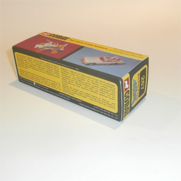Corgi Toys  267 Batman & Robin Batmobile Empty Repro Window Box Whizzwheels - Image 2