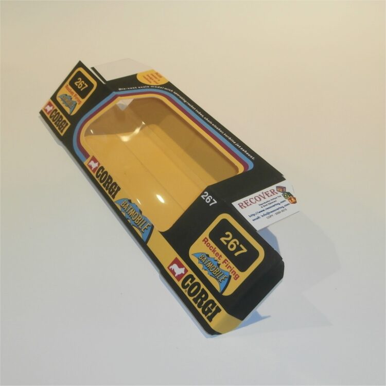 Corgi Toys  267 Batman & Robin Batmobile Empty Repro Window Box Whizzwheels - Image 6