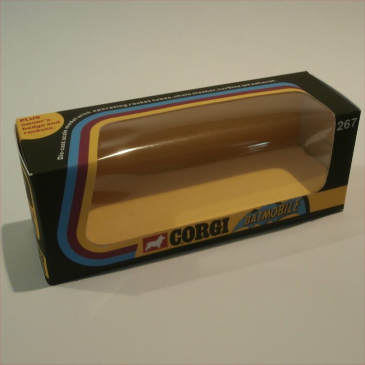 Corgi Toys  267 Batman & Robin Batmobile Empty Repro Window Box Whizzwheels - Image 5