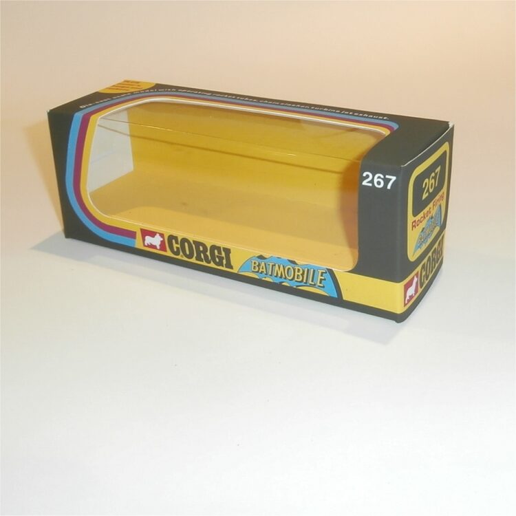 Corgi Toys  267 Batman & Robin Batmobile Empty Repro Window Box Whizzwheels - Image 3