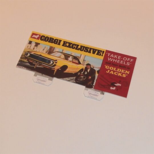 Corgi Toys  338 Chevrolet Camaro Box Header Card Only
