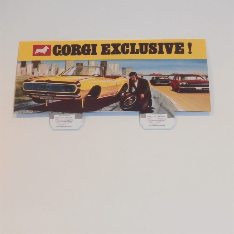 Corgi Toys  338 Chevrolet Camaro Box Header Card Only - Image 2