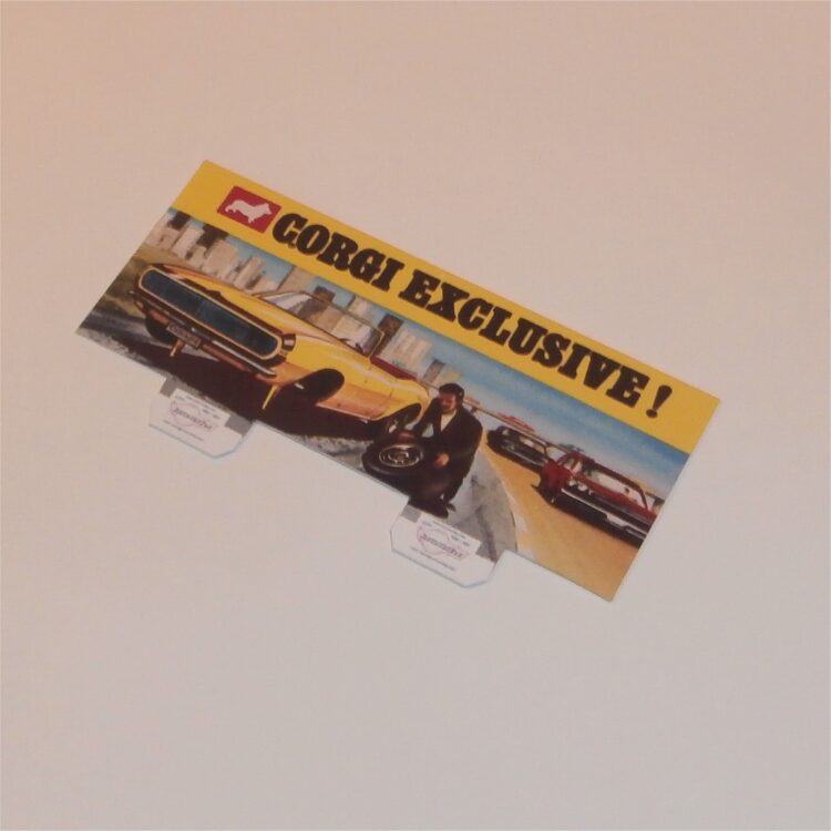 Corgi Toys  338 Chevrolet Camaro Box Header Card Only - Image 4