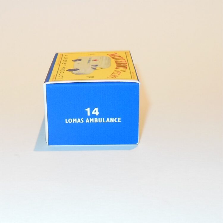 Matchbox Lesney 14 c Lomas Bedford Ambulance Repro D Style Box - Image 3