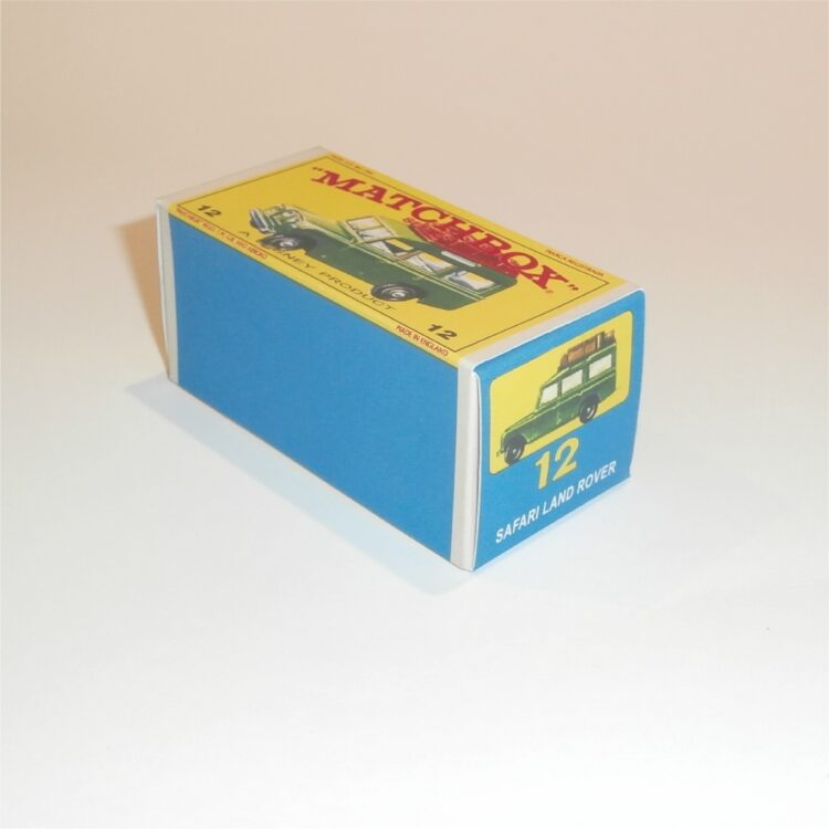 Matchbox Lesney 12 c2 Land Rover Safari Large Green E Style Repro Box - Image 2