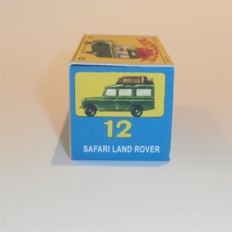 Matchbox Lesney 12 c2 Land Rover Safari Large Green E Style Repro Box - Image 3