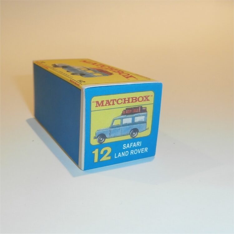 Matchbox Lesney 12 c3 Land Rover Safari Blue E Style Repro Box - Image 2