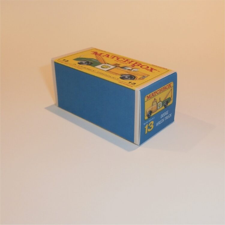 Matchbox Lesney 13d Dodge Wreck Truck E Style Repro Box - Image 2