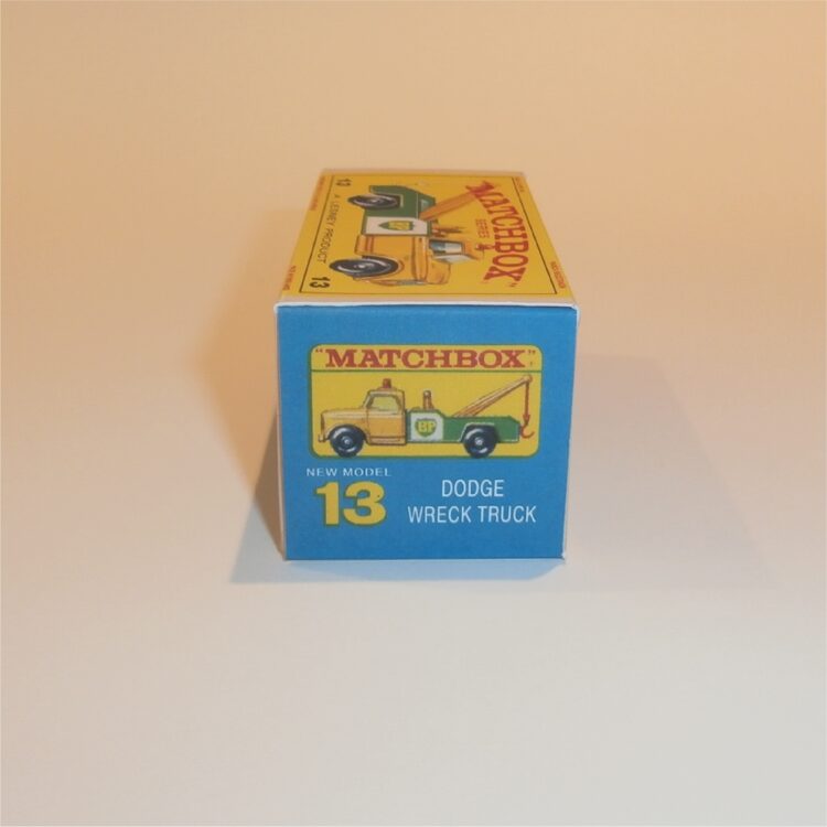 Matchbox Lesney 13d Dodge Wreck Truck E Style Repro Box - Image 3