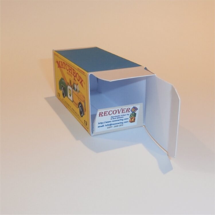 Matchbox Lesney 13d Dodge Wreck Truck E Style Repro Box - Image 4