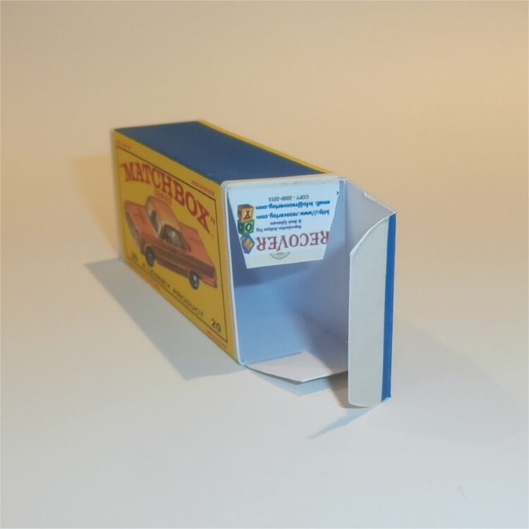 Matchbox Lesney 20c Chevrolet Impala Taxi E1 E Style Repro Box - Image 4