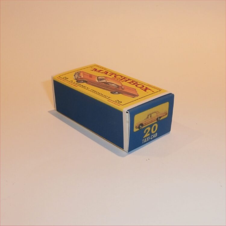Matchbox Lesney 20c Chevrolet Impala Taxi E2 E Style Repro Box - Image 2