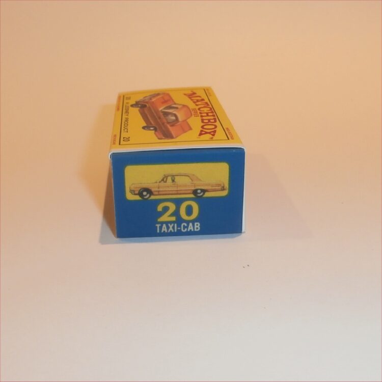 Matchbox Lesney 20c Chevrolet Impala Taxi E2 E Style Repro Box - Image 3