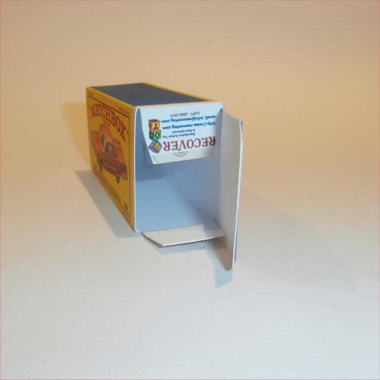 Matchbox Lesney 20c Chevrolet Impala Taxi E2 E Style Repro Box - Image 4