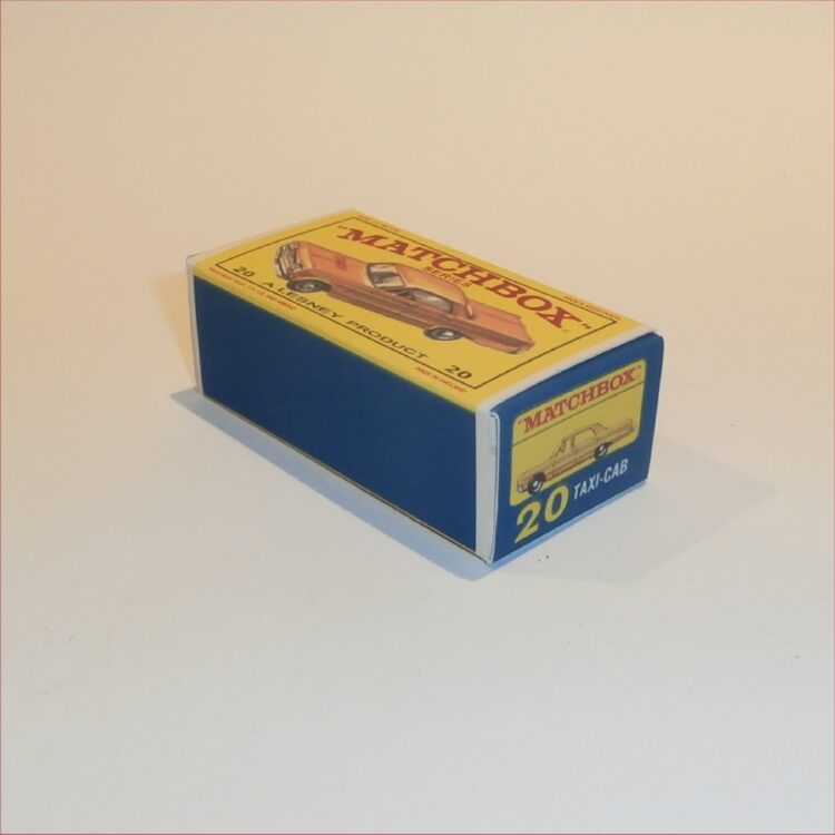 Matchbox Lesney 20c Chevrolet Impala Taxi E3 E Style Repro Box - Image 2
