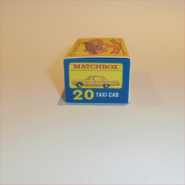Matchbox Lesney 20c Chevrolet Impala Taxi E3 E Style Repro Box - Image 3