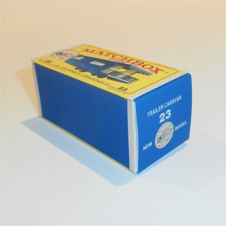 Matchbox Lesney 23d1 Trailer Caravan Blue E Style Repro Box - Image 2