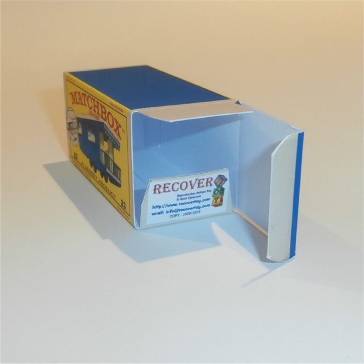Matchbox Lesney 23d1 Trailer Caravan Blue E Style Repro Box - Image 4