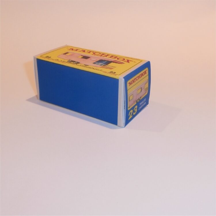 Matchbox Lesney 23d2 Trailer Caravan Pink E Style Repro Box - Image 2